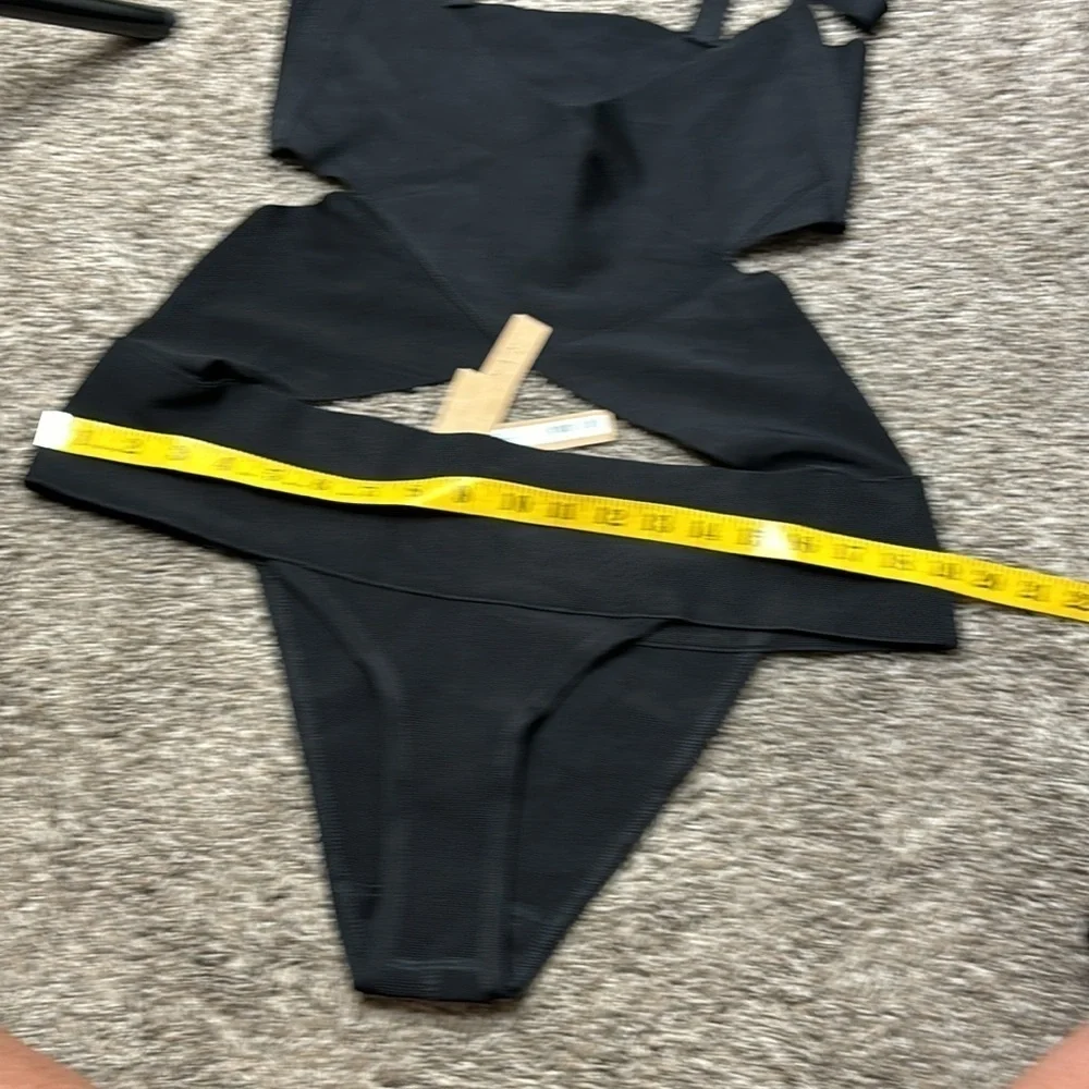 SKIMS Knit swim monokini onyx sz 2x
